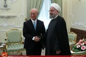 دیدار آمانو با روحانی