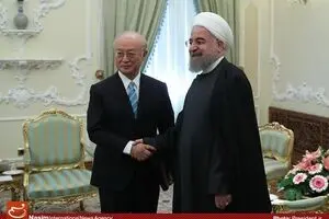 دیدار آمانو با روحانی