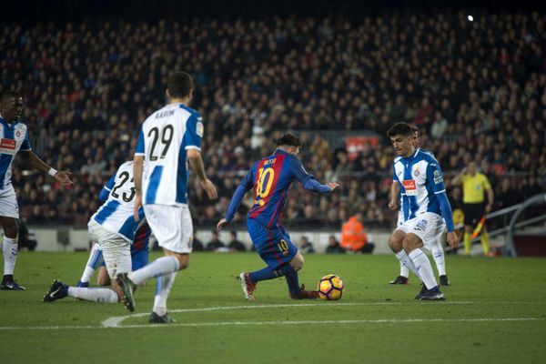 برتری پرگل بارسلونا در دربی کاتالونیا با درخشش مسی