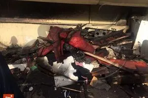 آتش‌سوزی در پل گیشای تهران