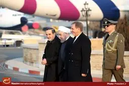 بدرقه رسمی رئیس‌جمهور پیش از سفر به ایروان