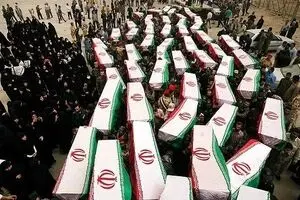 بازگشت پیکرهای مطهر ۹۸ شهید دوران دفاع مقدس به کشور