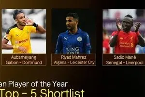 محرز، مانه یا اوبامیانگ؛ گزینه نهایی مرد سال فوتبال آفریقا