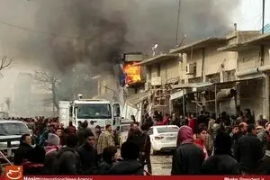 انفجار خودروی بمب‌گذاری شده در شهرک اعراز سوریه