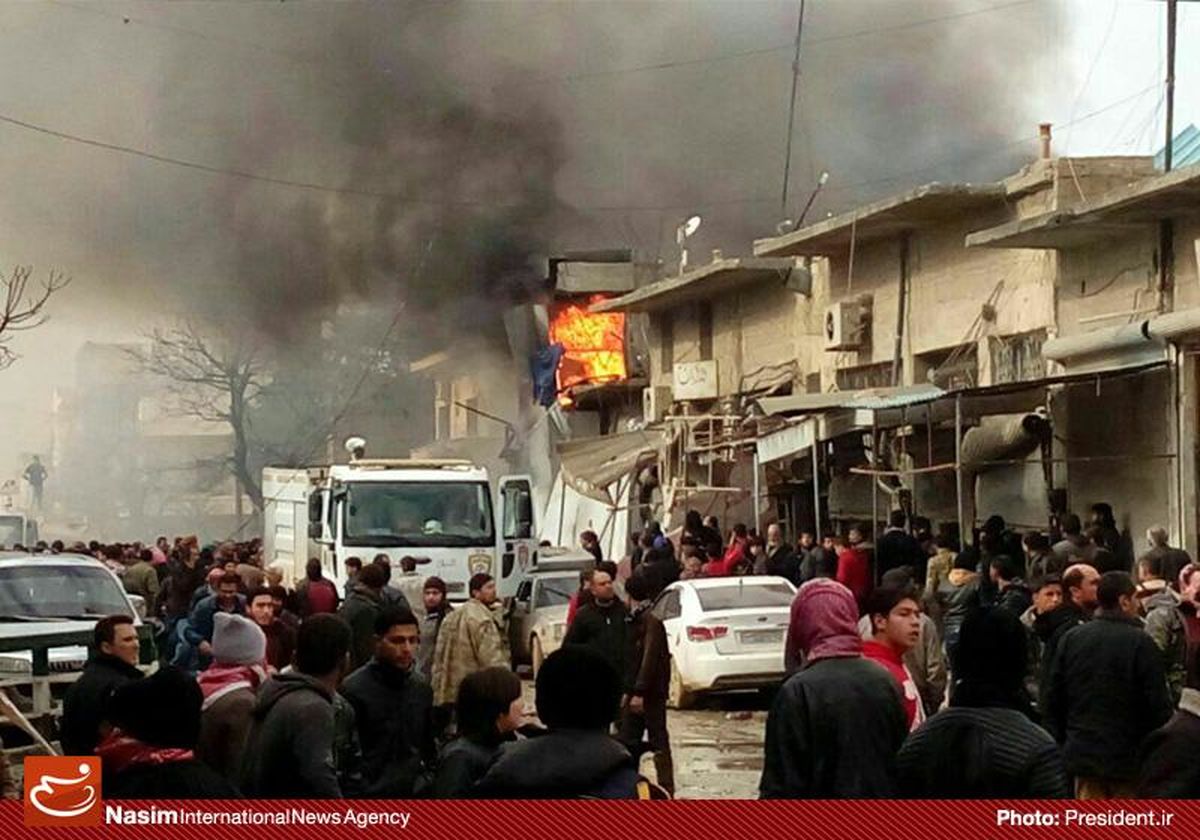 انفجار خودروی بمب‌گذاری شده در شهرک اعراز سوریه