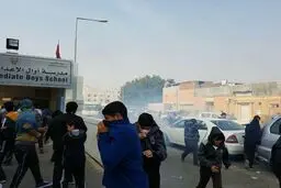 شلیک گازهای سمی و اشک‌آور به یک مدرسه توسط مزدوران آل خلیفه + تصاویر