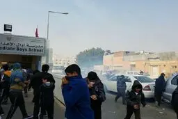 شلیک گازهای سمی و اشک‌آور به یک مدرسه توسط مزدوران آل خلیفه + تصاویر