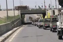 ورود تجهیزات گسترده حشد الشعبی به غرب موصل برای آغاز مرحله ششم عملیات آزادسازی + تصاویر