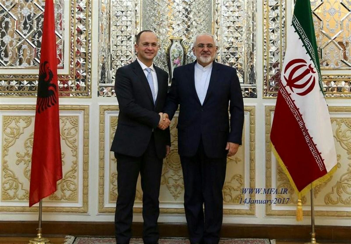 وزیر خارجه آلبانی با ظریف دیدار کرد + عکس