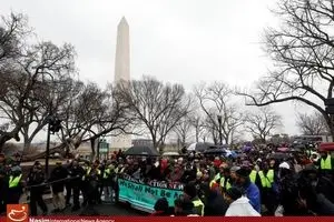 تظاهرات هزاران آمریکایی علیه ترامپ در واشنگتن