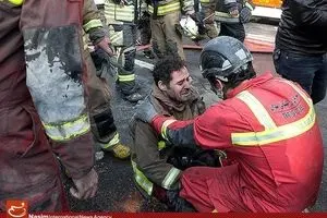 اندوه و نگرانی قهرمانان آتش‌نشانی