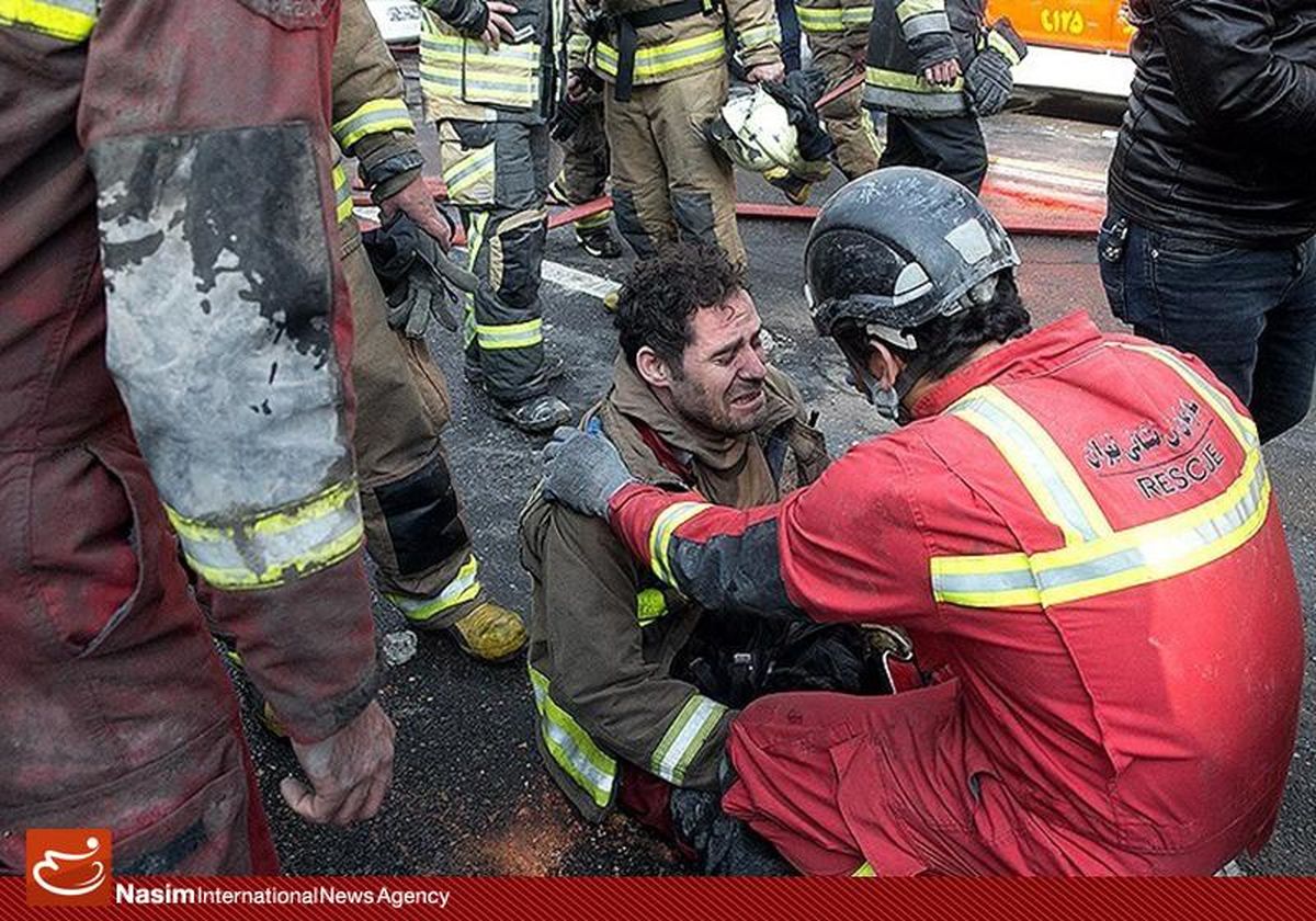 اندوه و نگرانی قهرمانان آتش‌نشانی