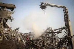 مجروح شدن ۱۱۹ نفر در حادثه ریزش پلاسکو تا ساعت ۸:۳۰ امروز