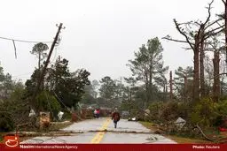 گردباد در ایالت جورجیای آمریکا