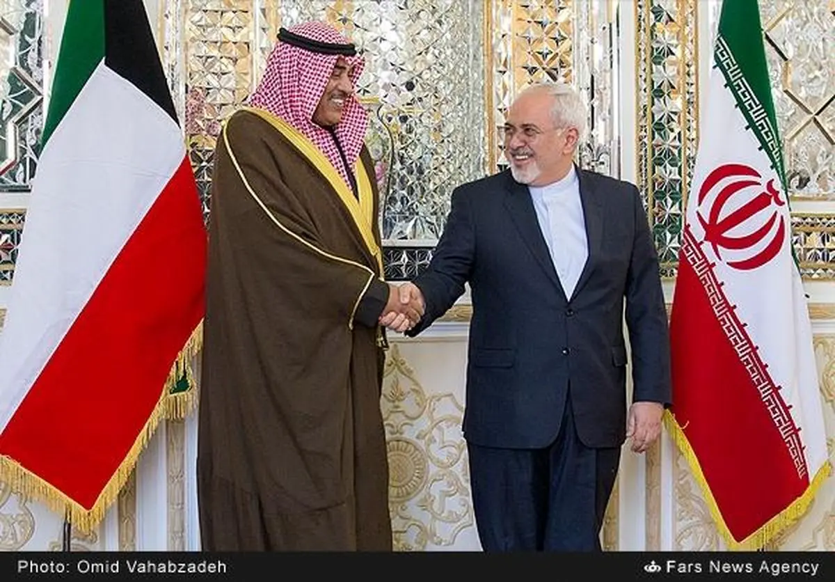 رایزنی وزیر خارجه کویت با ظریف در تهران + تصاویر