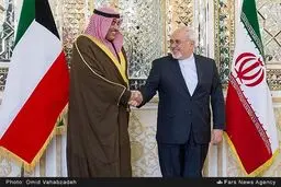 رایزنی وزیر خارجه کویت با ظریف در تهران + تصاویر