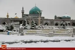 چهره برفی حرم رضوی