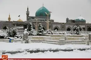 چهره برفی حرم رضوی