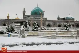 چهره برفی حرم رضوی