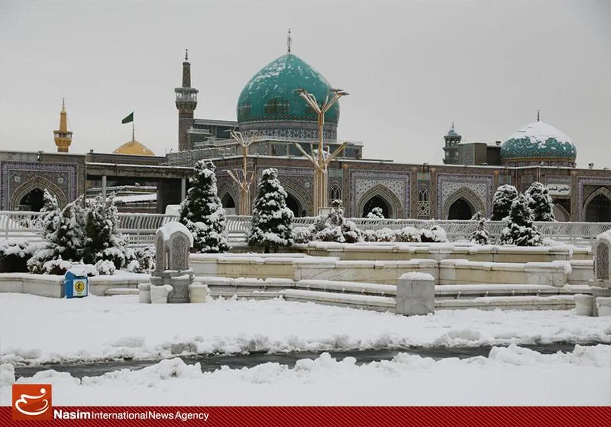 چهره برفی حرم رضوی
