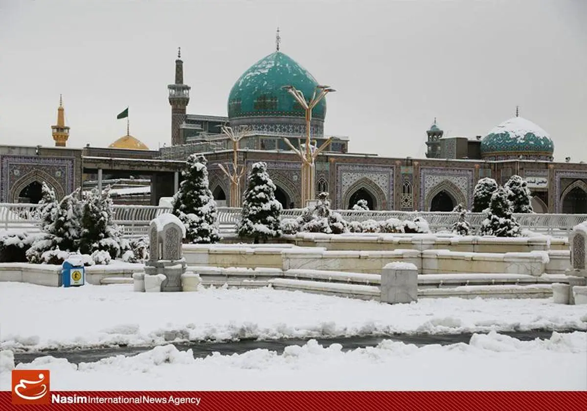 چهره برفی حرم رضوی