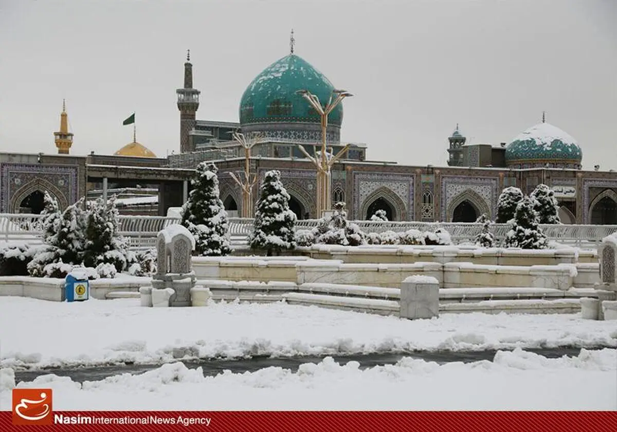 چهره برفی حرم رضوی
