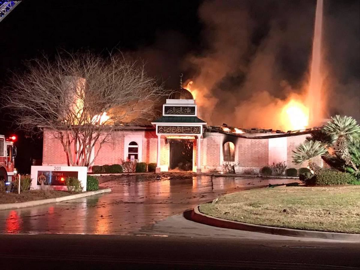 آتش‌زدن یک مسجد در ایالت تگزاس آمریکا