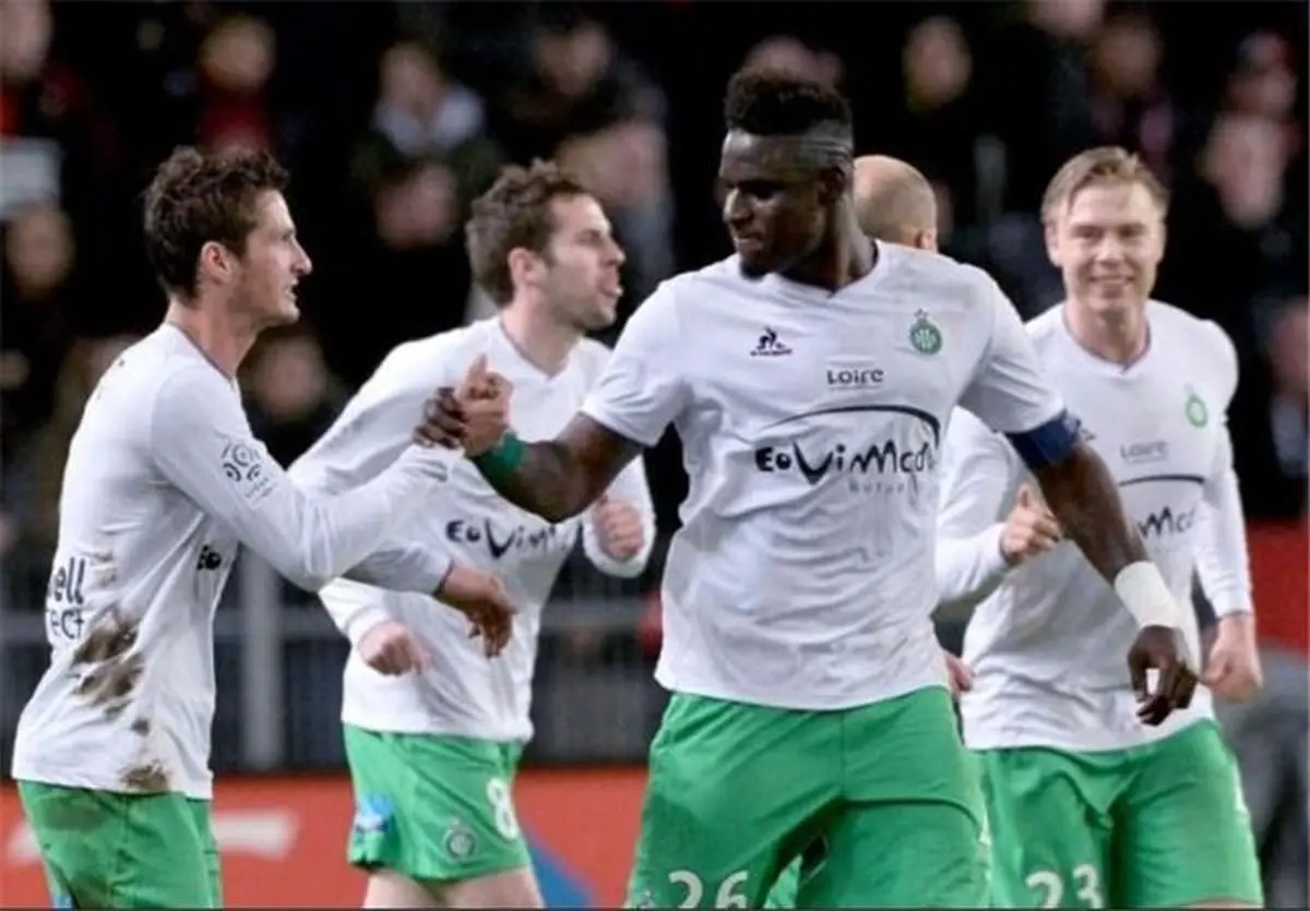 سن‌اتین با پیروزی بر تولوز رتبه پنجم را پس گرفت