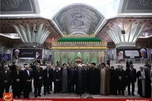 تجدید میثاق رئیس‌جمهور و اعضای هیأت دولت با آرمان‌های امام راحل