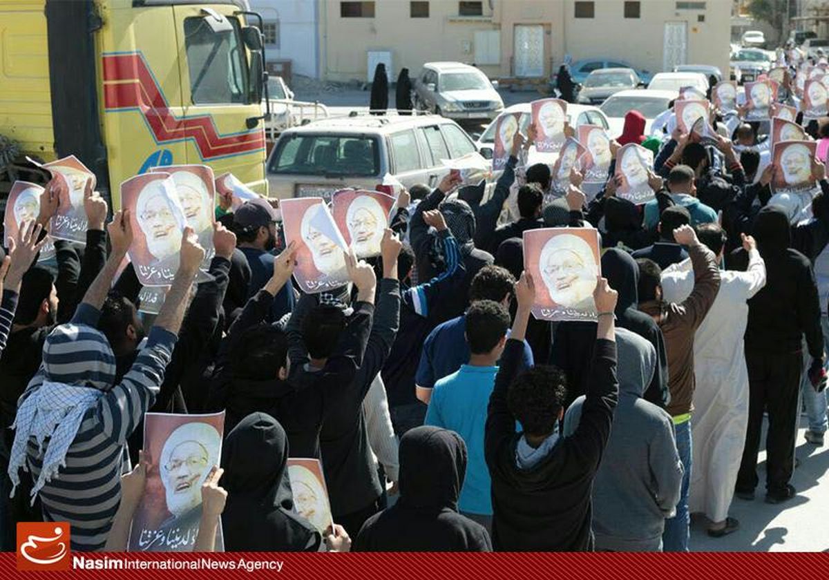 ادامه تحصن و تظاهرات شیعیان بحرین در دفاع از آیت‌الله عیسی قاسم