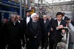 بهره‌برداری از بزرگترین پالایشگاه غلات خاورمیانه با حضور روحانی آغاز شد