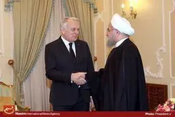 دیدار وزیر امور خارجه فرانسه با رئیس‌جمهور