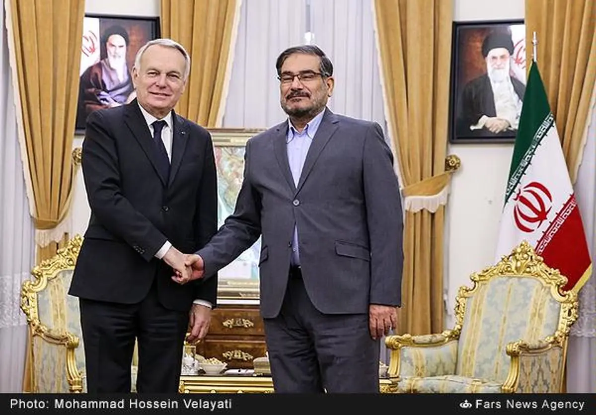 "ژان مارک آیرو" وزیر خارجه فرانسه ظهر سه‌شنبه با علی شمخانی، دبیر شورای عالی امنیت ملی دیدار و گفتگو کرد