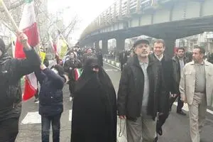 حضور فرمانده سابق سپاه قدس در راهپیمایی ۲۲ بهمن + عکس