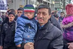 حضور فتاح در راهپیمایی ۲۲ بهمن + عکس