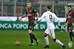 میلان ۹ نفره از سد بلونیا گذشت