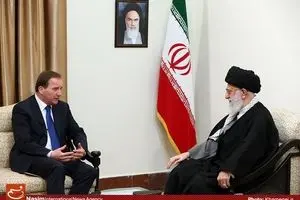 دیدار نخست‌وزیر سوئد و هیأت همراه با رهبر معظم انقلاب
