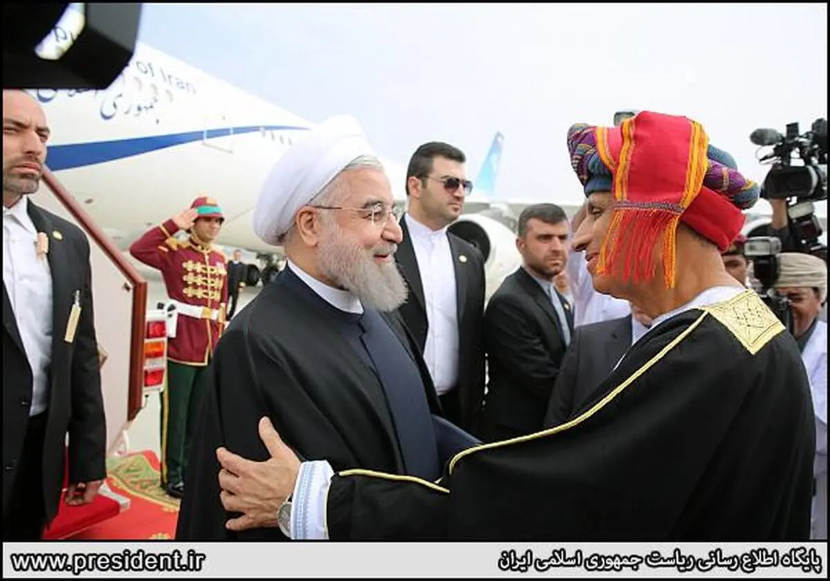 روحانی وارد عمان شد
