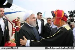 روحانی وارد عمان شد