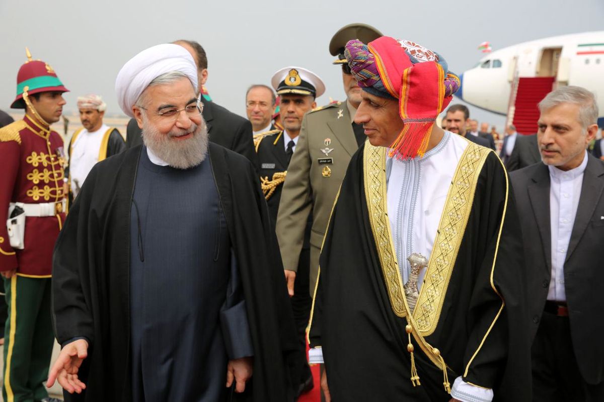 استقبال رسمی پادشاه عمان از روحانی‎ + تصاویر ‎
