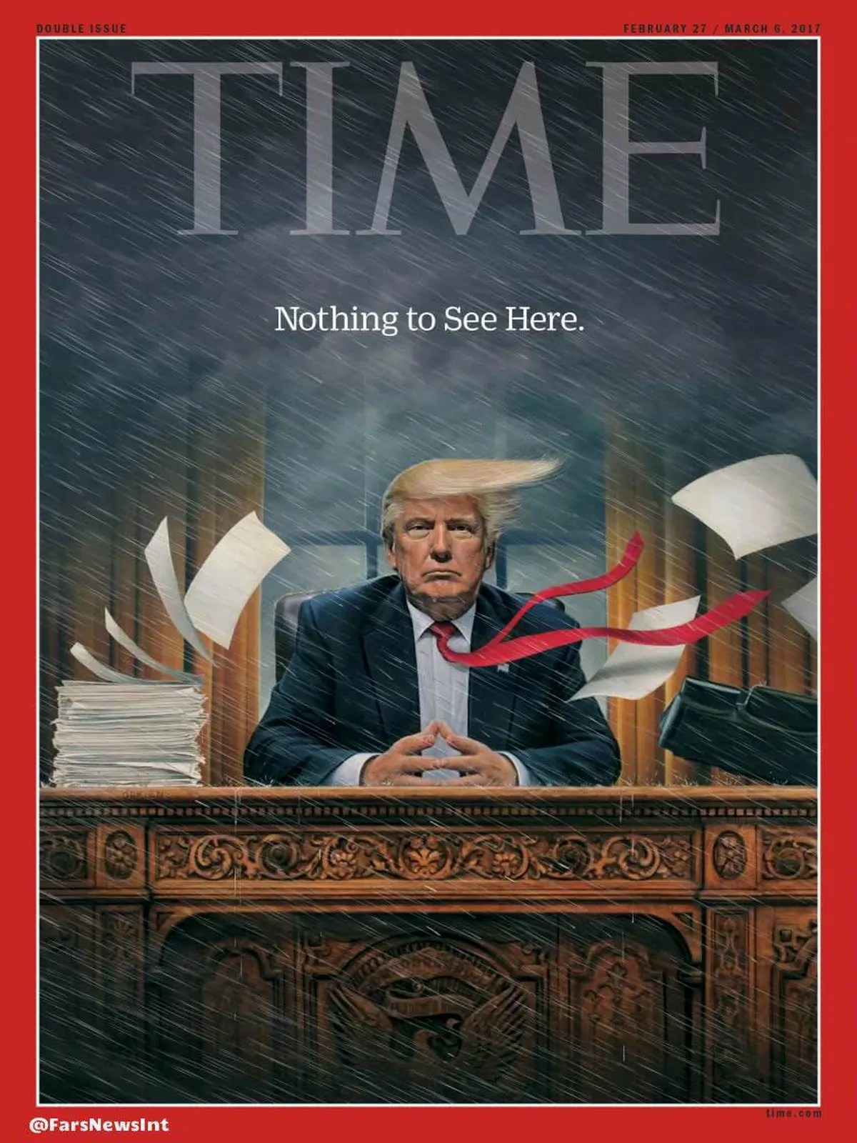 تلاش ترامپ برای خونسرد بودن!