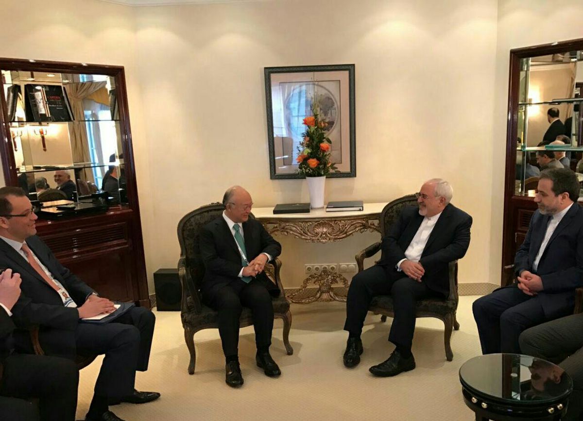 دیدار ظریف با وزرای خارجه اسپانیا و اوکراین، نخست وزیر عراق، رئیس جمهور اسلوونی،‌ وزیر دفاع پاکستان و آمانو