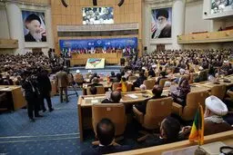 نوبت عصر ششمین کنفرانس حمایت از انتفاضه فلسطین آغاز شد