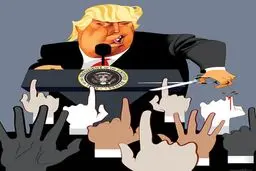 قیچی تیز ترامپ در برخورد با اصحاب رسانه!