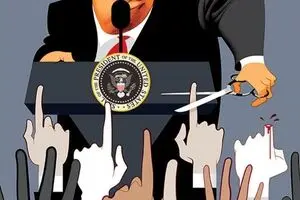 قیچی تیز ترامپ در برخورد با اصحاب رسانه!