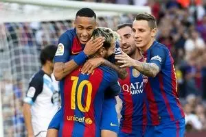 برتری بارسا برابر اتلتیکو با گل دقایق پایانی مسی