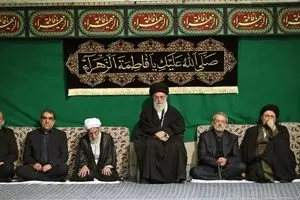 دومین شب مراسم عزاداری حضرت زهرا (س) با حضور رهبر انقلاب برگزار شد + تصاویر