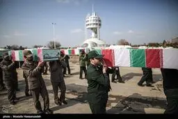 برگزاری مراسم تشییع و تدفین پیکر ۲ شهید گمنام در دانشگاه امام‌ حسین(ع)