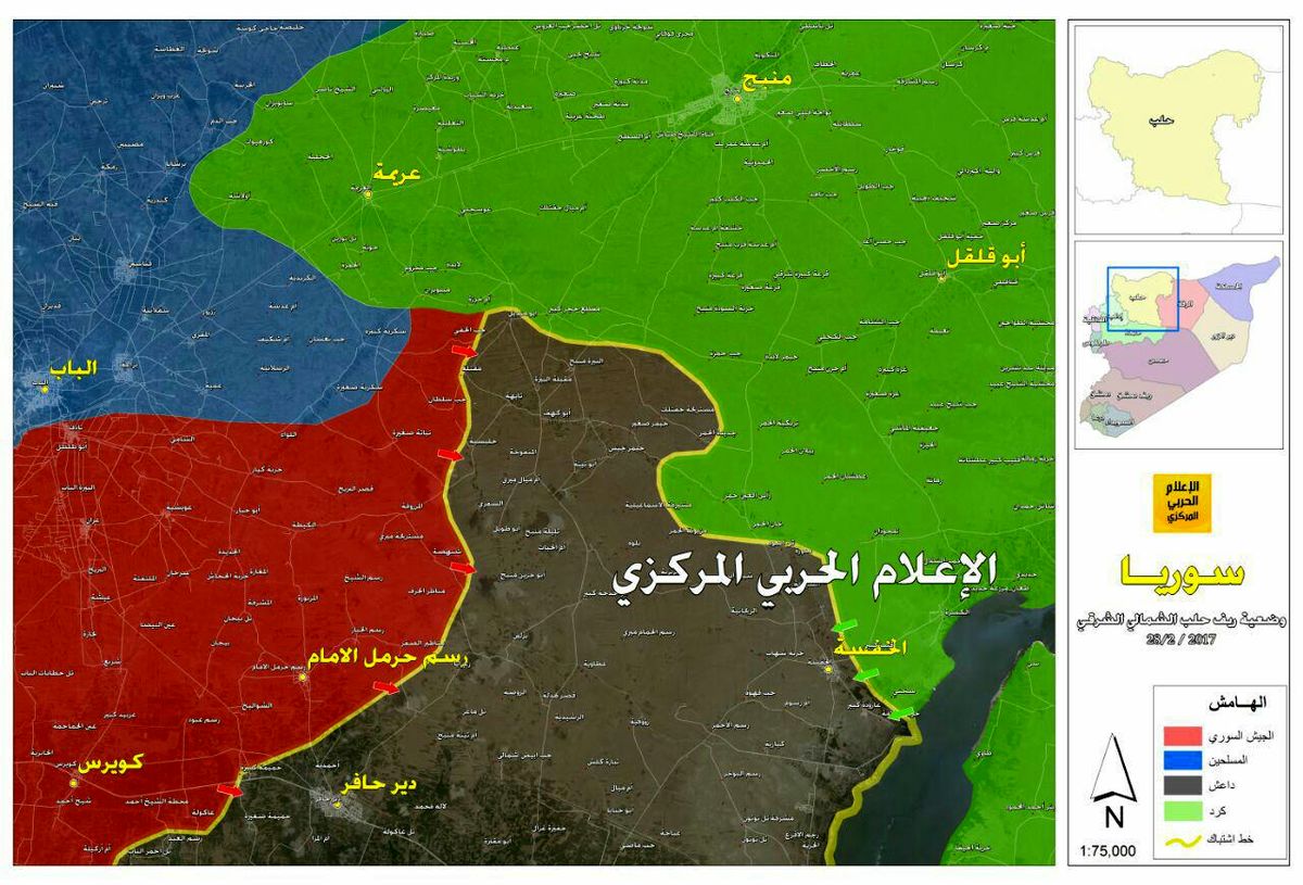 عملیات استراتژیک جبهه شمالی؛ الحاق ارتش سوریه به کردها
