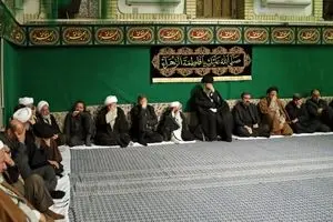 مراسم عزاداری شب شهادت حضرت فاطمه زهرا(س) با حضور رهبر انقلاب برگزار شد + تصاویر